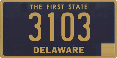 DE license plate 3103