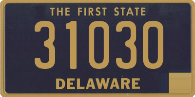 DE license plate 31030