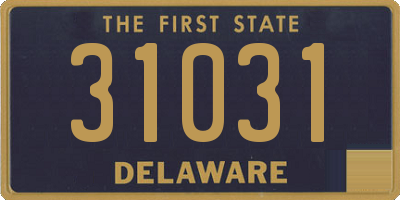 DE license plate 31031