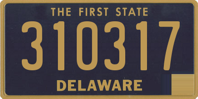 DE license plate 310317