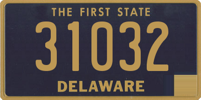 DE license plate 31032