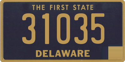 DE license plate 31035