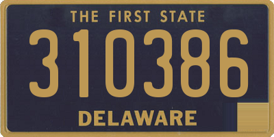 DE license plate 310386