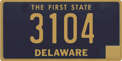 DE license plate 3104
