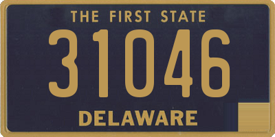 DE license plate 31046