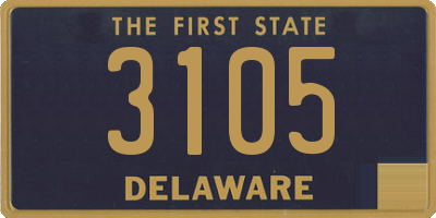 DE license plate 3105