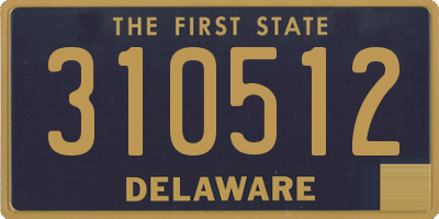DE license plate 310512