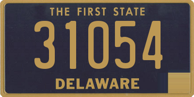 DE license plate 31054