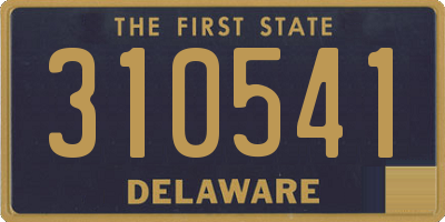 DE license plate 310541