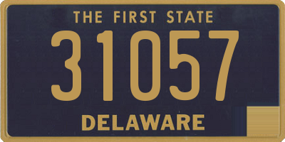 DE license plate 31057