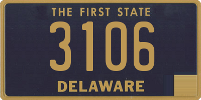 DE license plate 3106