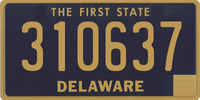 DE license plate 310637
