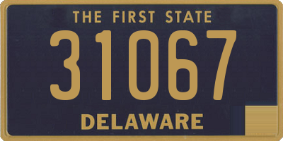 DE license plate 31067