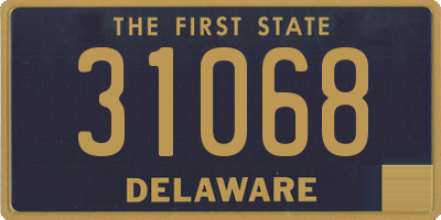 DE license plate 31068