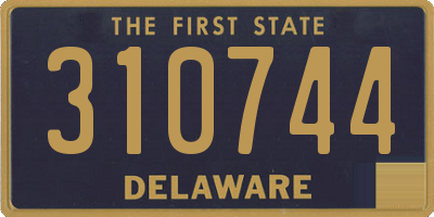 DE license plate 310744