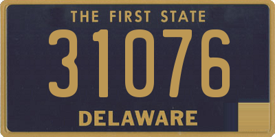 DE license plate 31076