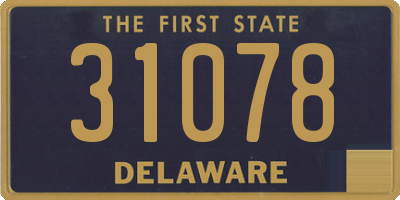 DE license plate 31078