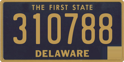 DE license plate 310788