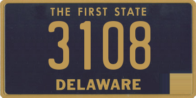 DE license plate 3108