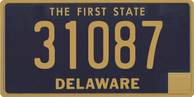 DE license plate 31087