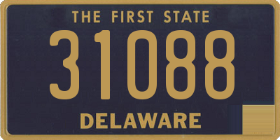 DE license plate 31088