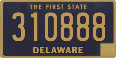 DE license plate 310888