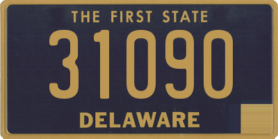 DE license plate 31090