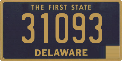 DE license plate 31093