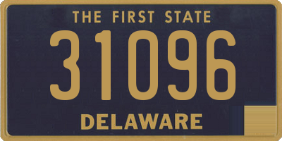 DE license plate 31096