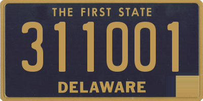 DE license plate 311001