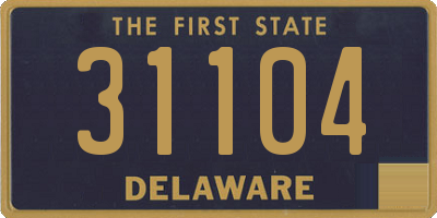 DE license plate 31104