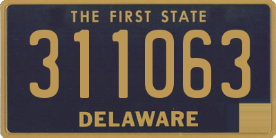 DE license plate 311063