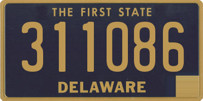 DE license plate 311086