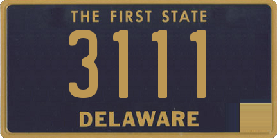 DE license plate 3111