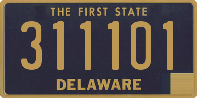 DE license plate 311101
