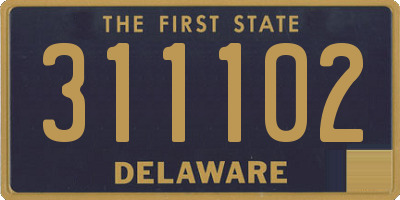 DE license plate 311102