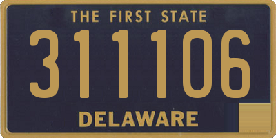 DE license plate 311106
