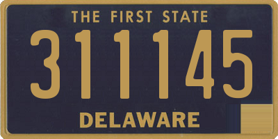 DE license plate 311145