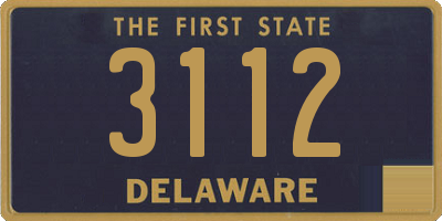 DE license plate 3112