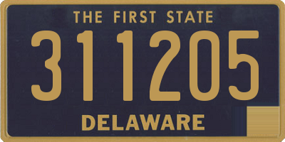 DE license plate 311205