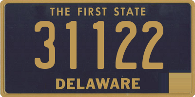 DE license plate 31122