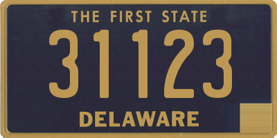 DE license plate 31123