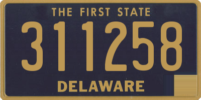 DE license plate 311258