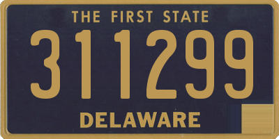 DE license plate 311299