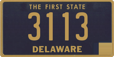 DE license plate 3113