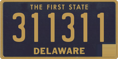 DE license plate 311311