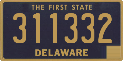 DE license plate 311332