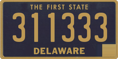 DE license plate 311333