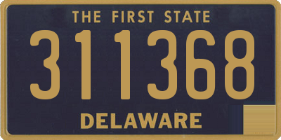 DE license plate 311368