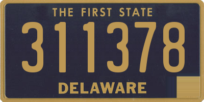DE license plate 311378